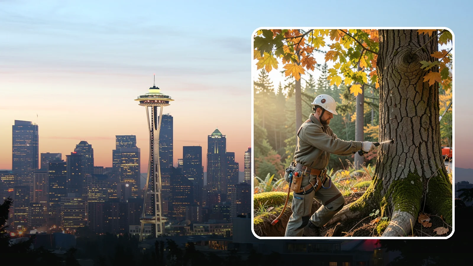 Deep root fertilization in Seattle, King County, WA - The injection of nutrients into the root zone.