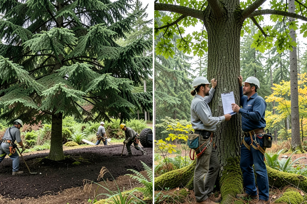 Deep root fertilization in Shoreline, King County, WA - Inspect the tree and its site