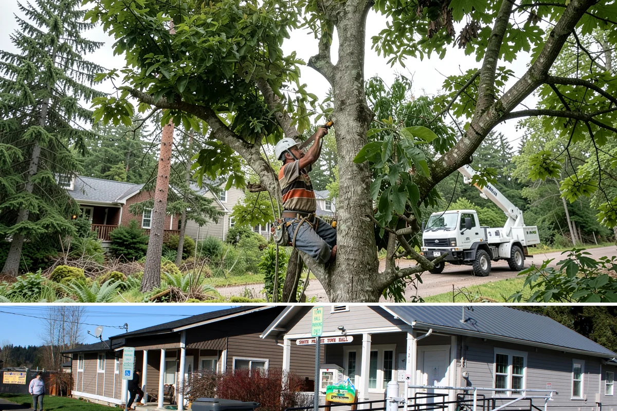 Deep root fertilization in South Prairie, Pierce County, WA - This service can be performed year-round in the Puget Sound region but may require air excavation tools during wetter seasons to...