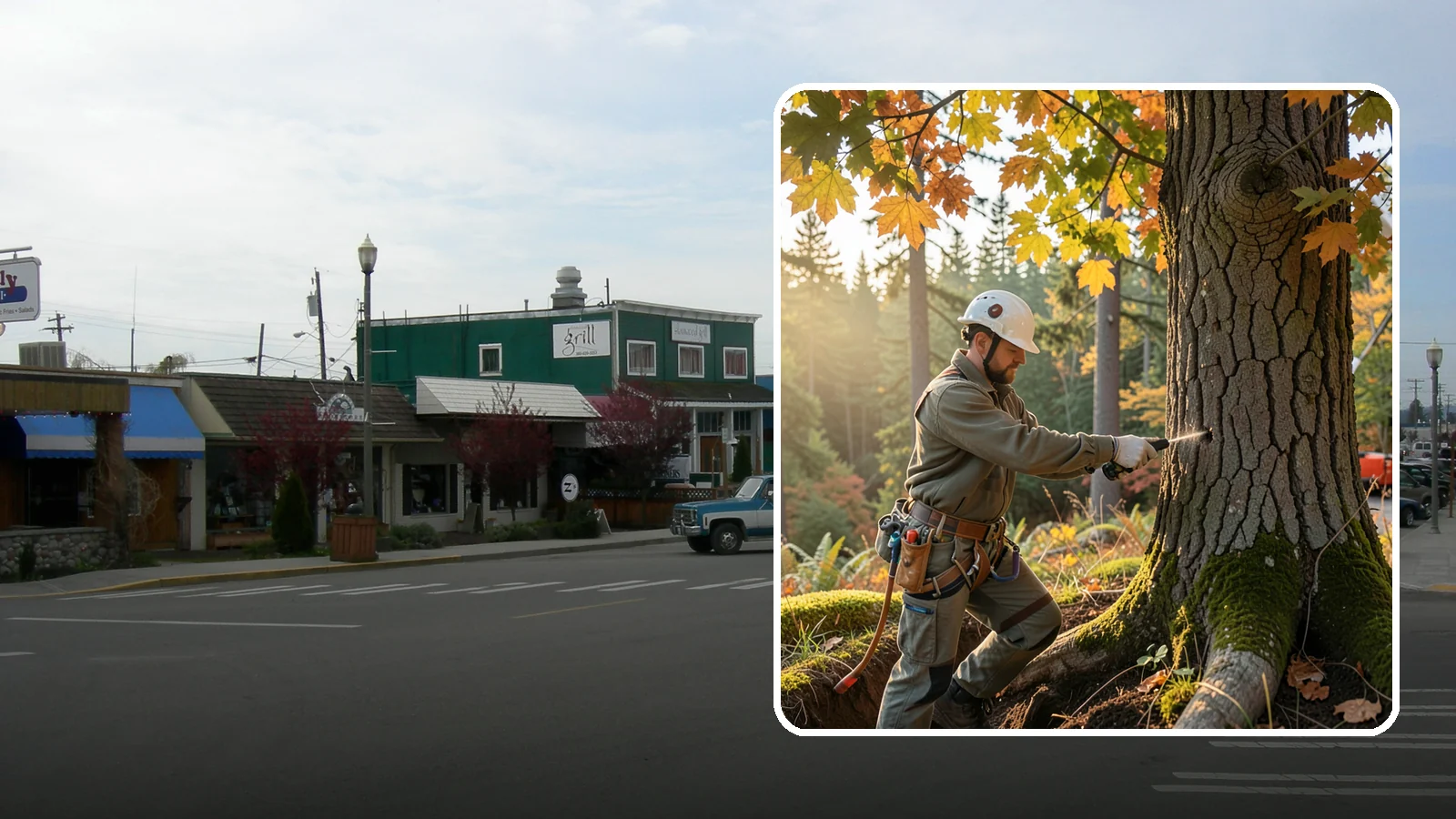 Deep root fertilization in Stanwood, Snohomish County, WA - The injection of nutrients into the root zone.