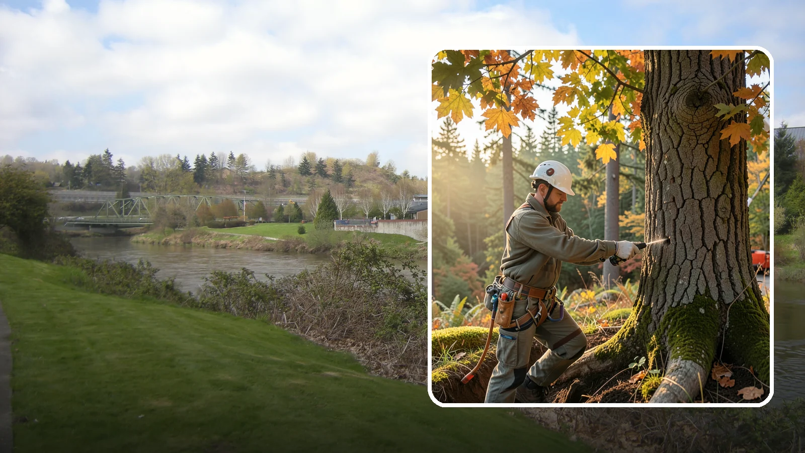 Deep root fertilization in Tukwila, King County, WA - The injection of nutrients into the root zone.