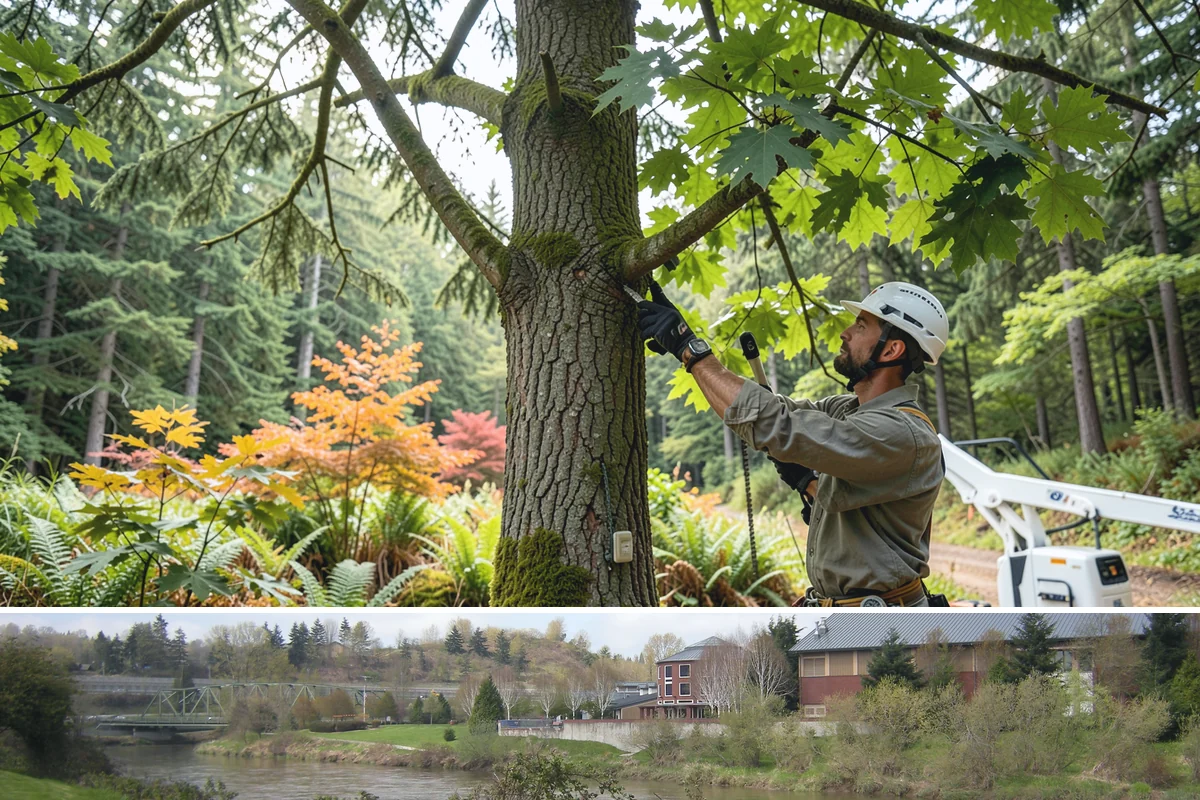 Deep root fertilization in Tukwila, King County, WA - This service can be performed year-round in the Puget Sound region but may require air excavation tools during wetter seasons to...