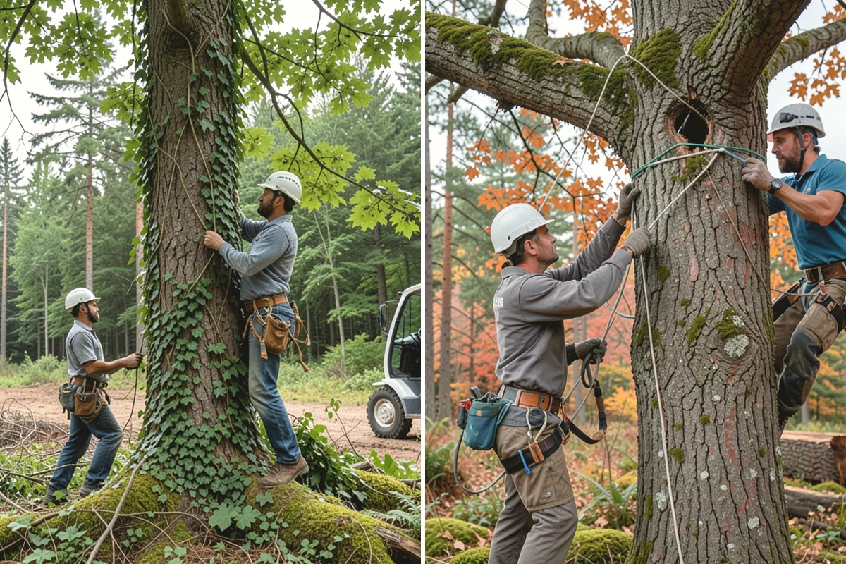 Deep root fertilization in Yarrow Point, King County, WA - Inspect the tree and its site