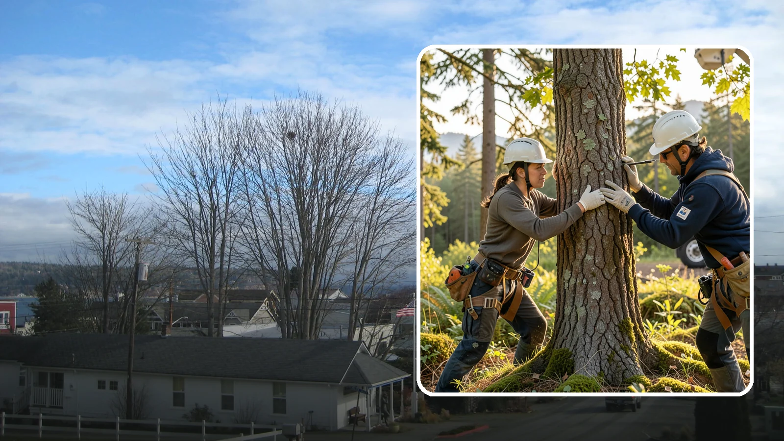 Disease diagnosis in Langley, Island County, WA - The identification of fungal, bacterial, or other diseases affecting a tree.