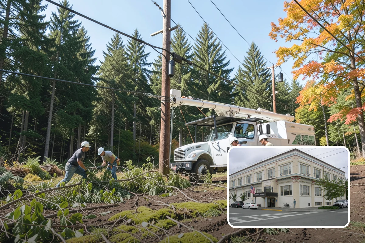 Diseased tree removal in Anacortes, Skagit County, WA - Removes safety hazards and reduces liability
