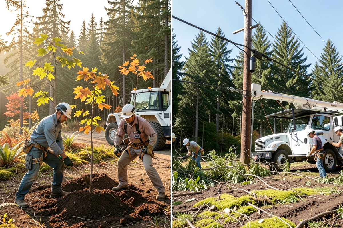 Diseased tree removal in Arlington, Snohomish County, WA - On-site assessment and hazard evaluation