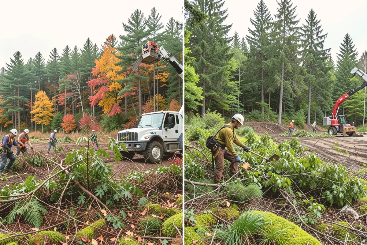 Diseased tree removal in Bellevue, King County, WA - On-site assessment and hazard evaluation