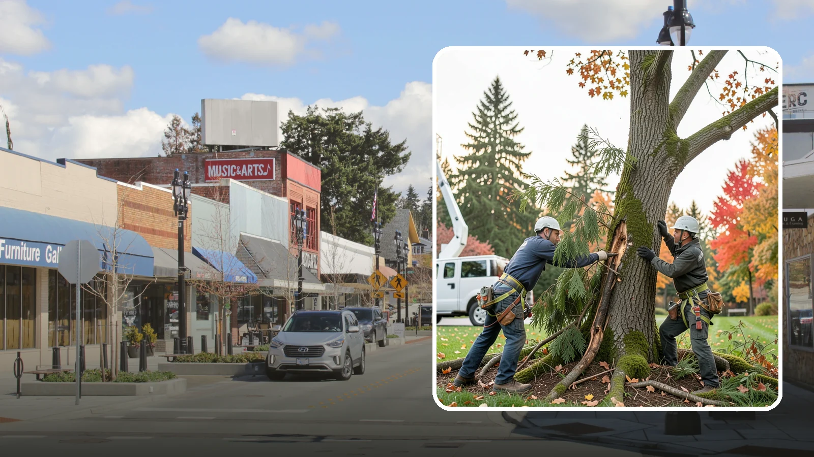 Diseased tree removal in Bothell, King County, WA - The removal of trees affected by disease beyond recovery.