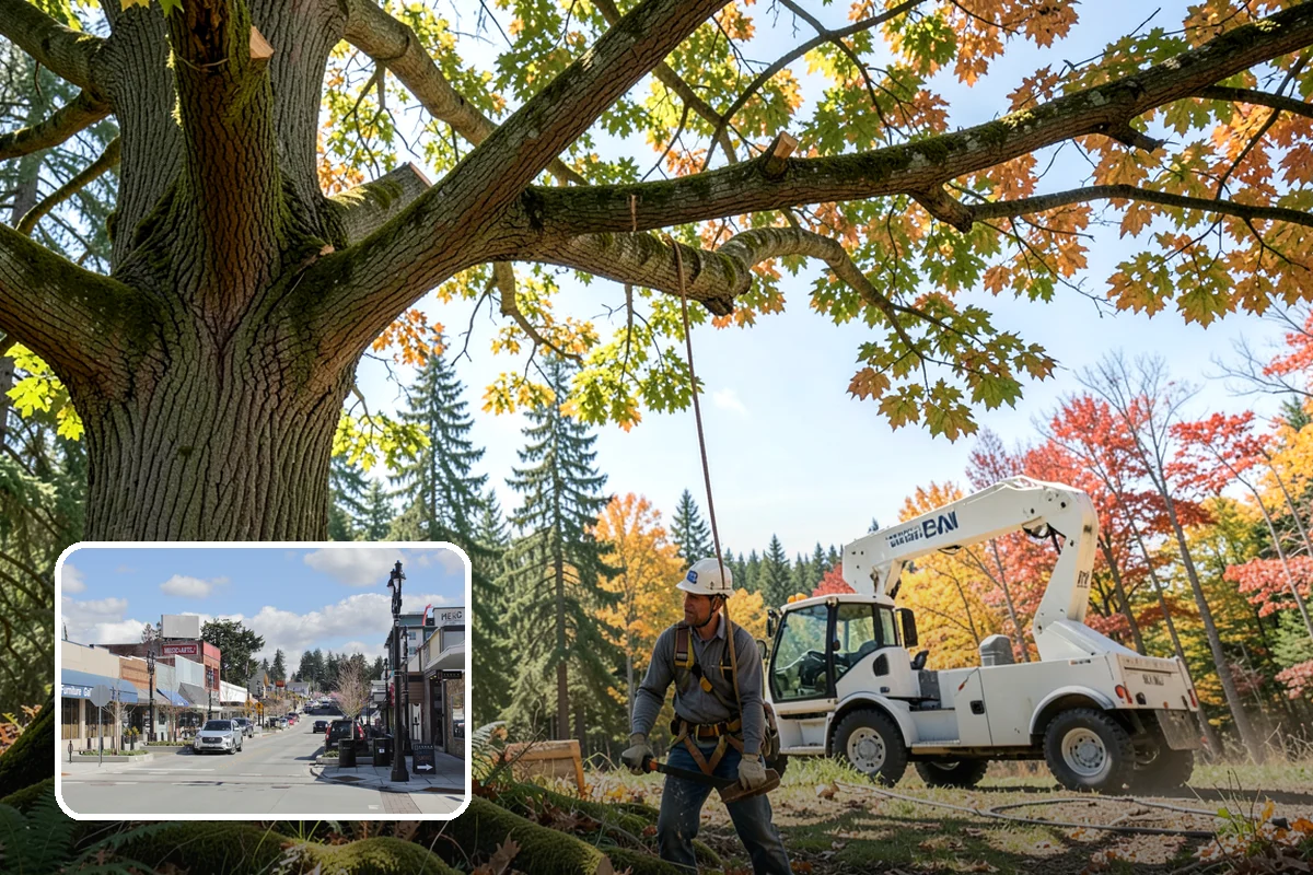 Diseased tree removal in Bothell, King County, WA - Removes safety hazards and reduces liability
