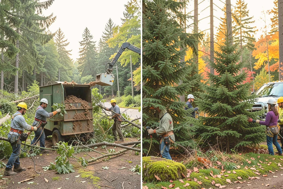 Diseased tree removal in Bothell, King County, WA - On-site assessment and hazard evaluation