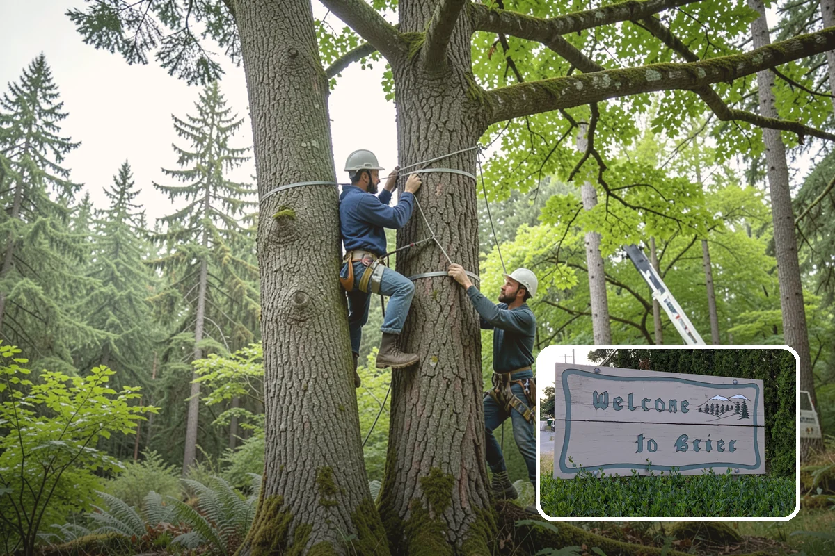 Diseased tree removal in Brier, Snohomish County, WA - Removes safety hazards and reduces liability