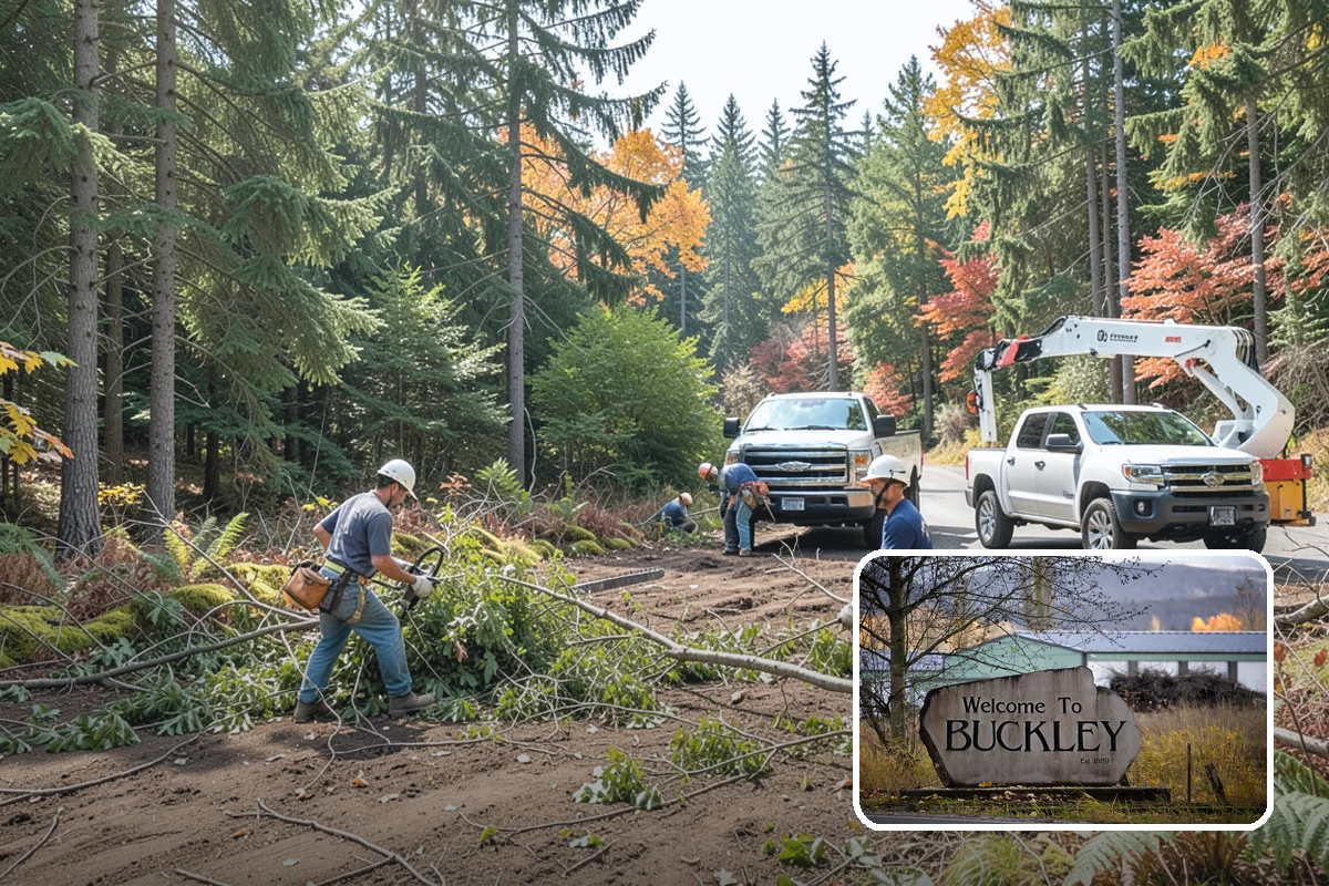 Diseased tree removal in Buckley, Pierce County, WA - Removes safety hazards and reduces liability