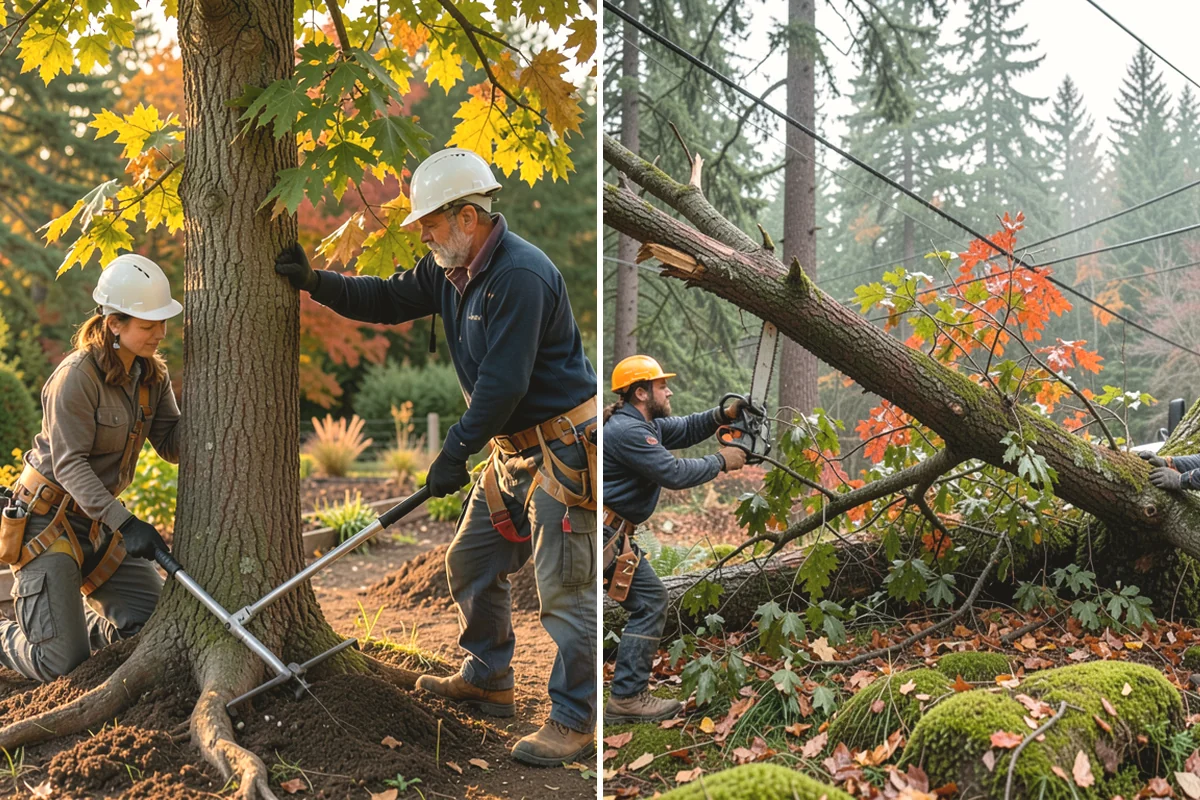 Diseased tree removal in Burlington, Skagit County, WA - On-site assessment and hazard evaluation