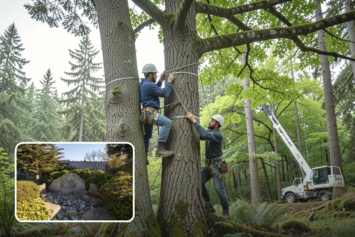 Diseased tree removal in Clyde Hill, King County, WA - Removes safety hazards and reduces liability