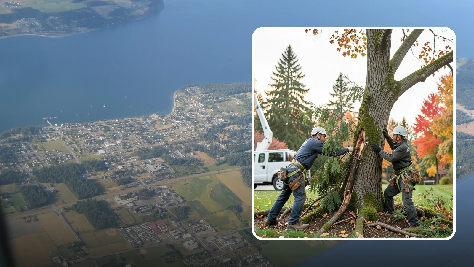 Diseased tree removal in Coupeville, Island County, WA - The removal of trees affected by disease beyond recovery.