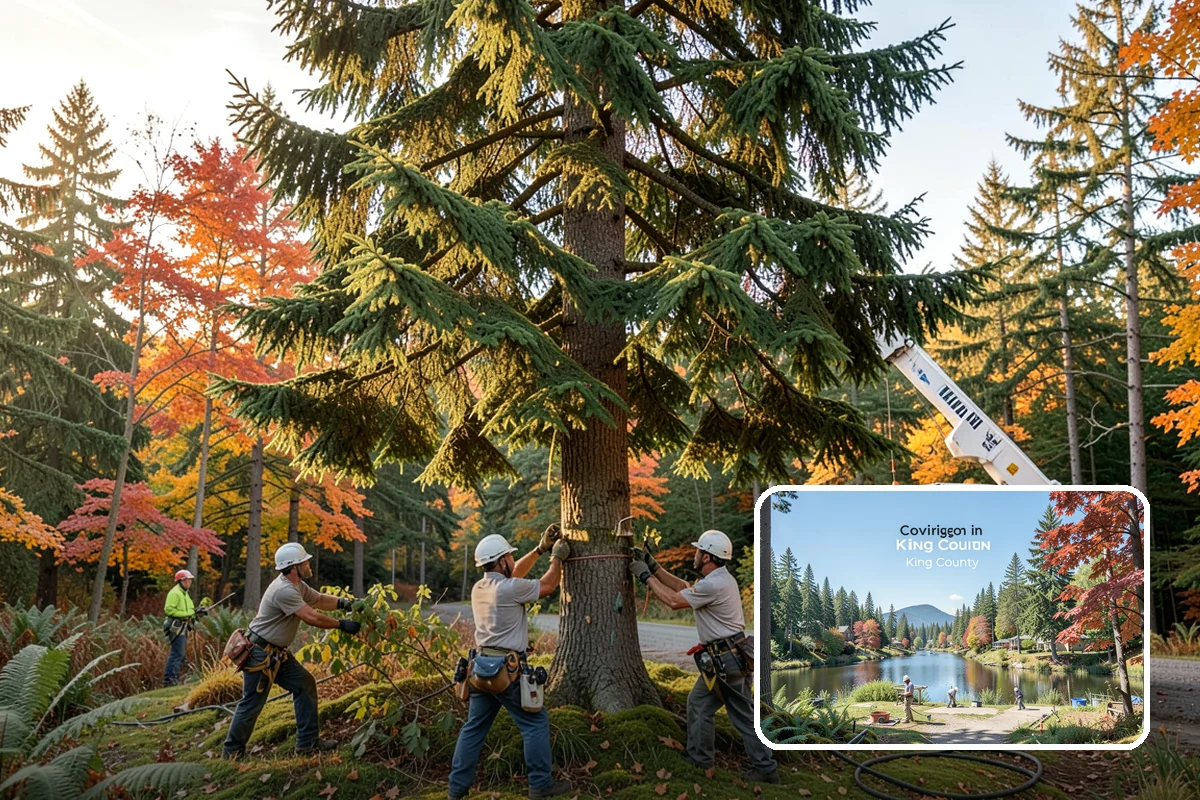 Diseased tree removal in Covington, King County, WA - Removes safety hazards and reduces liability