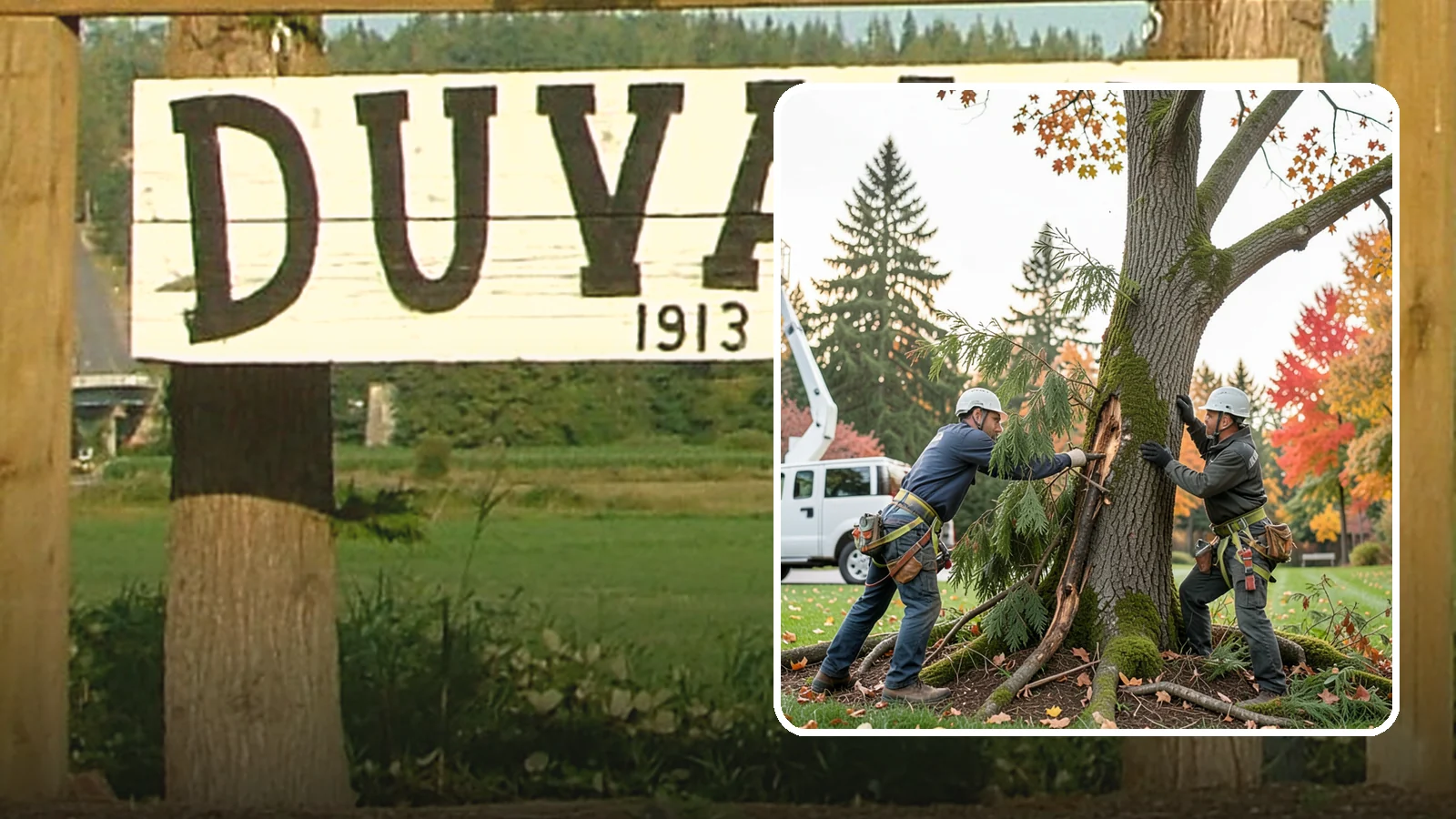 Diseased tree removal in Duvall, King County, WA - The removal of trees affected by disease beyond recovery.