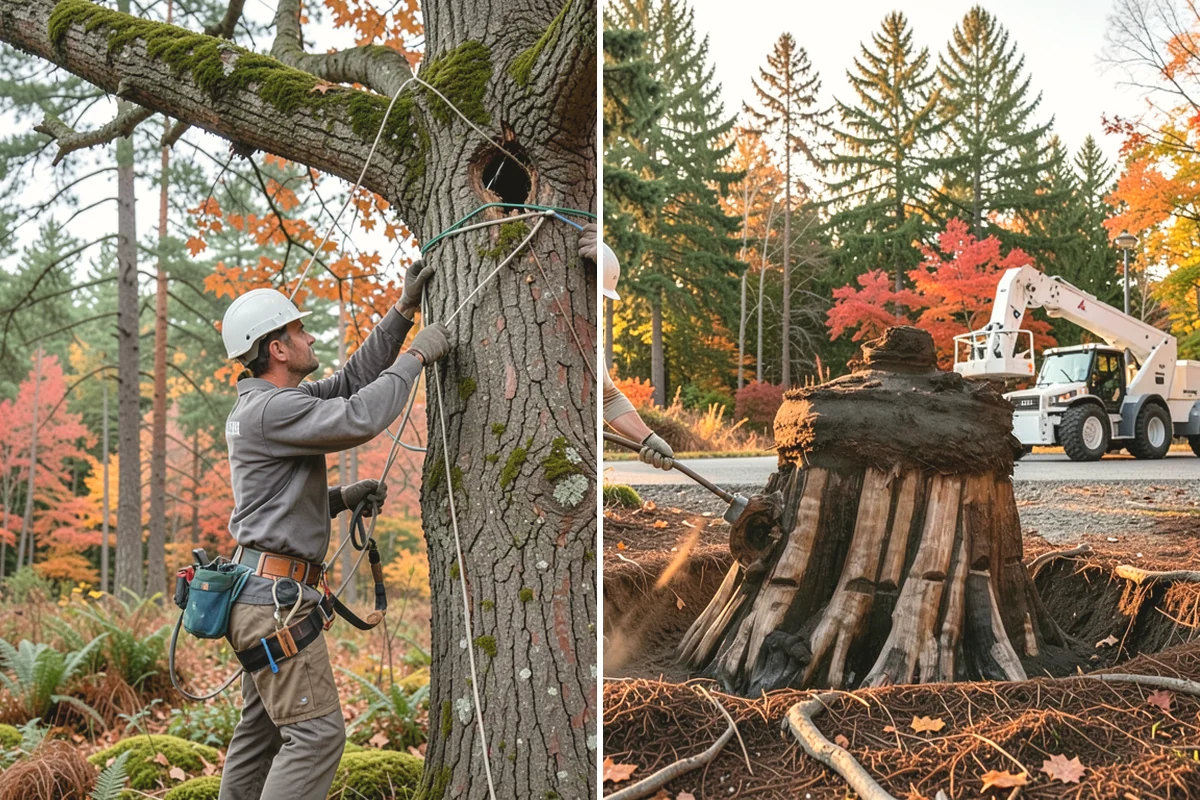 Diseased tree removal in Duvall, King County, WA - On-site assessment and hazard evaluation