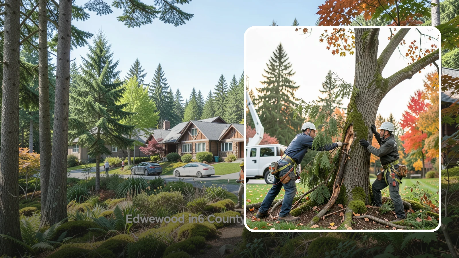 Diseased tree removal in Edgewood, Pierce County, WA - The removal of trees affected by disease beyond recovery.