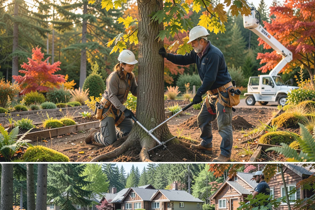 Diseased tree removal in Edgewood, Pierce County, WA - Work can be performed year-round in the Puget Sound climate but requires extra caution during wet seasons due to slippery...