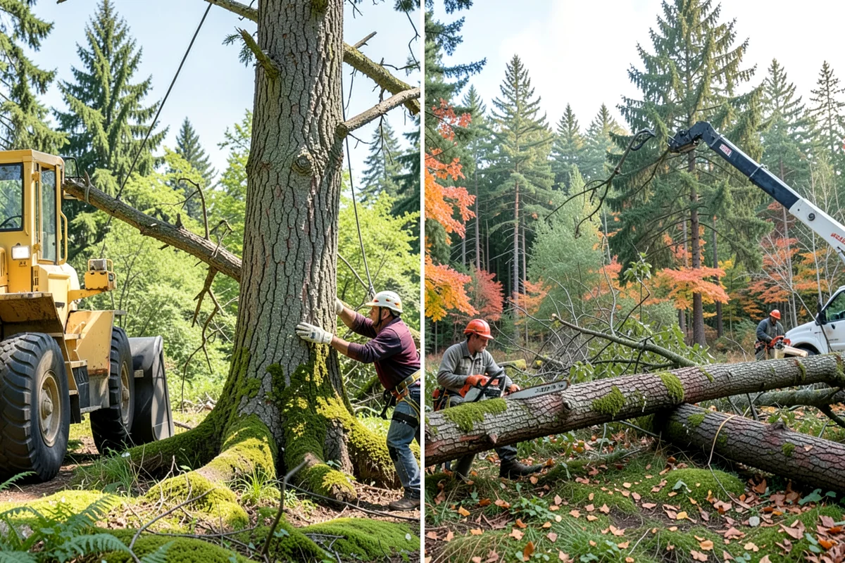 Diseased tree removal in Enumclaw, King County, WA - On-site assessment and hazard evaluation