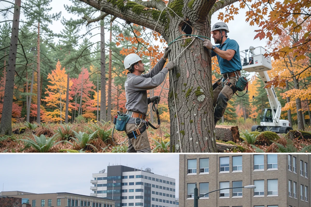 Diseased tree removal in Everett, Snohomish County, WA - Work can be performed year-round in the Puget Sound climate but requires extra caution during wet seasons due to slippery...