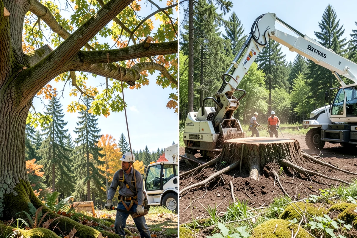 Diseased tree removal in Federal Way, King County, WA - On-site assessment and hazard evaluation