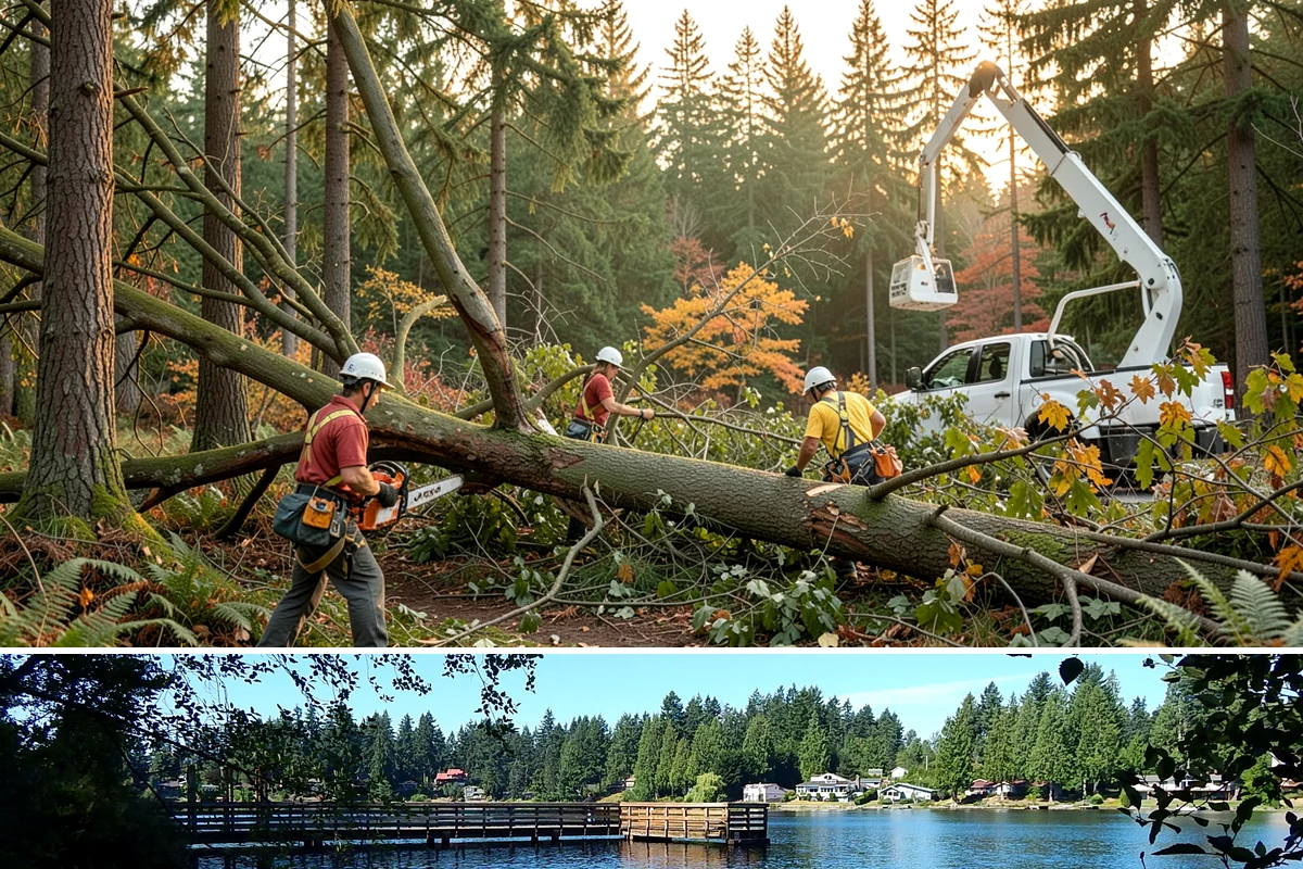 Diseased tree removal in Federal Way, King County, WA - Work can be performed year-round in the Puget Sound climate but requires extra caution during wet seasons due to slippery...