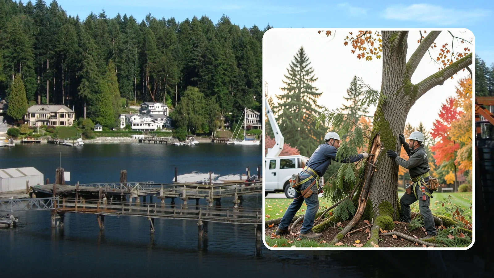 Diseased tree removal in Gig Harbor, Pierce County, WA - The removal of trees affected by disease beyond recovery.