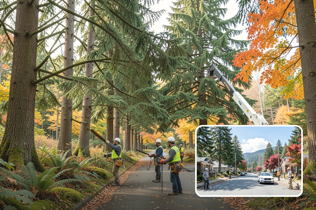 Diseased tree removal in Hunts Point, King County, WA - Removes safety hazards and reduces liability