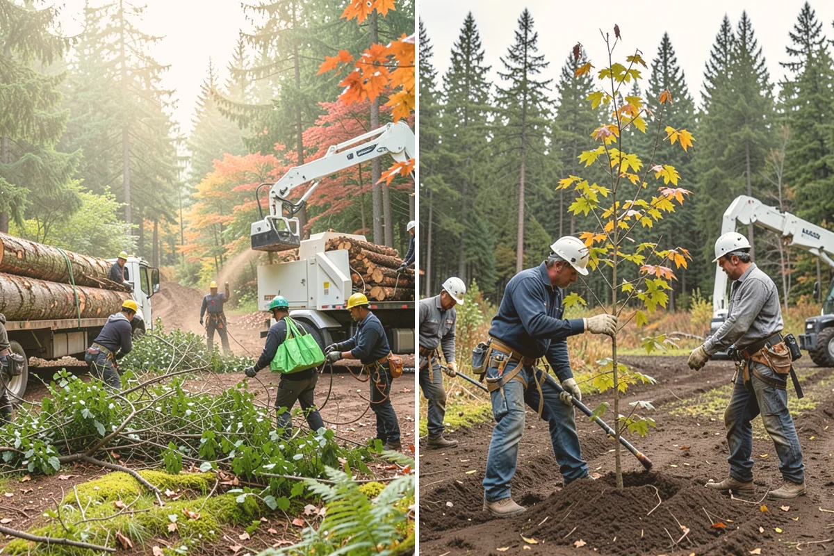 Diseased tree removal in Kirkland, King County, WA - On-site assessment and hazard evaluation