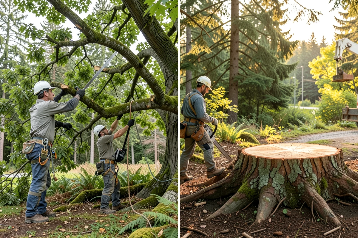 Diseased tree removal in Lakewood, Pierce County, WA - On-site assessment and hazard evaluation