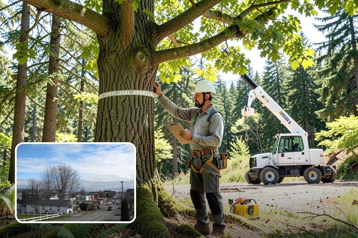 Diseased tree removal in Langley, Island County, WA - Removes safety hazards and reduces liability