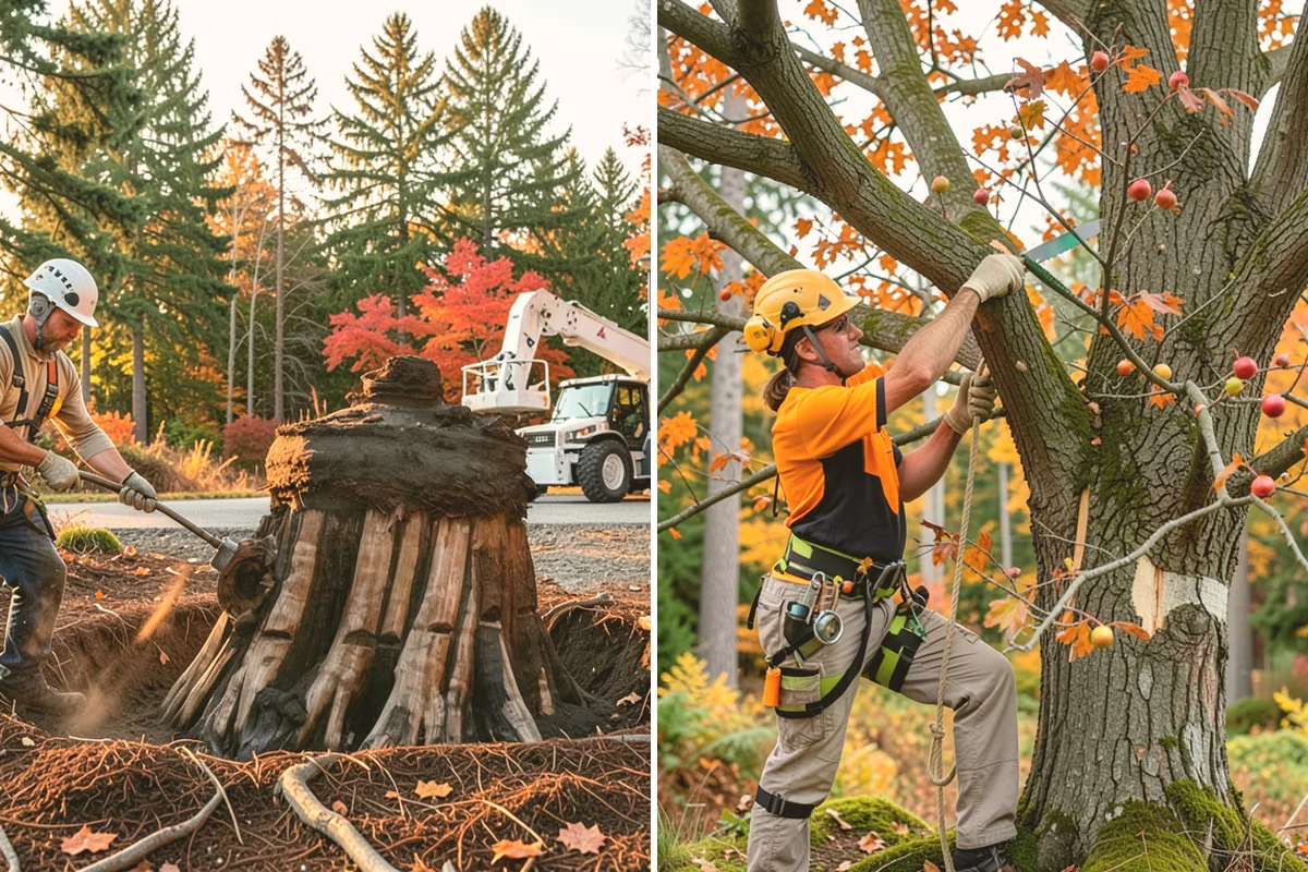 Diseased tree removal in Langley, Island County, WA - On-site assessment and hazard evaluation
