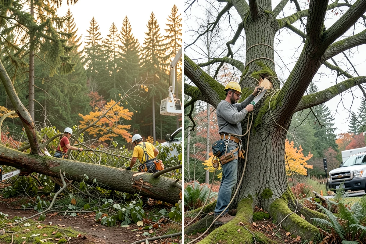 Diseased tree removal in Lyman, Skagit County, WA - On-site assessment and hazard evaluation