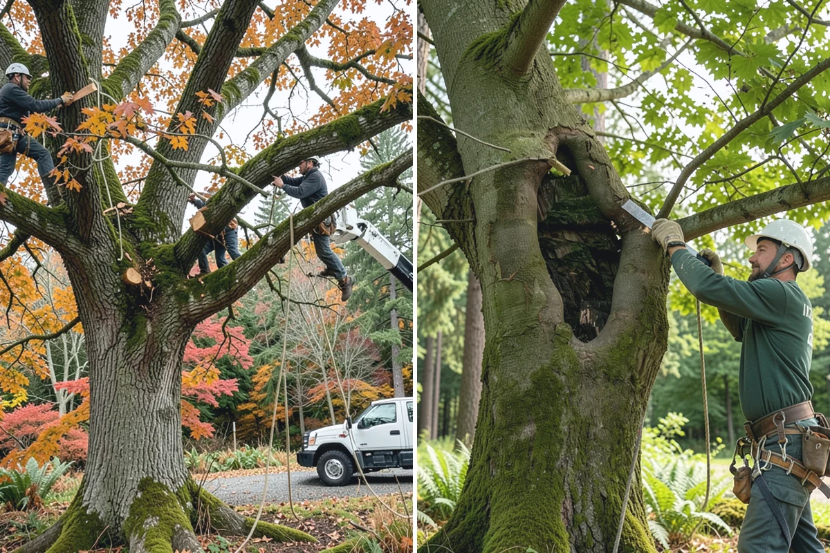 Diseased tree removal in Medina, King County, WA - On-site assessment and hazard evaluation