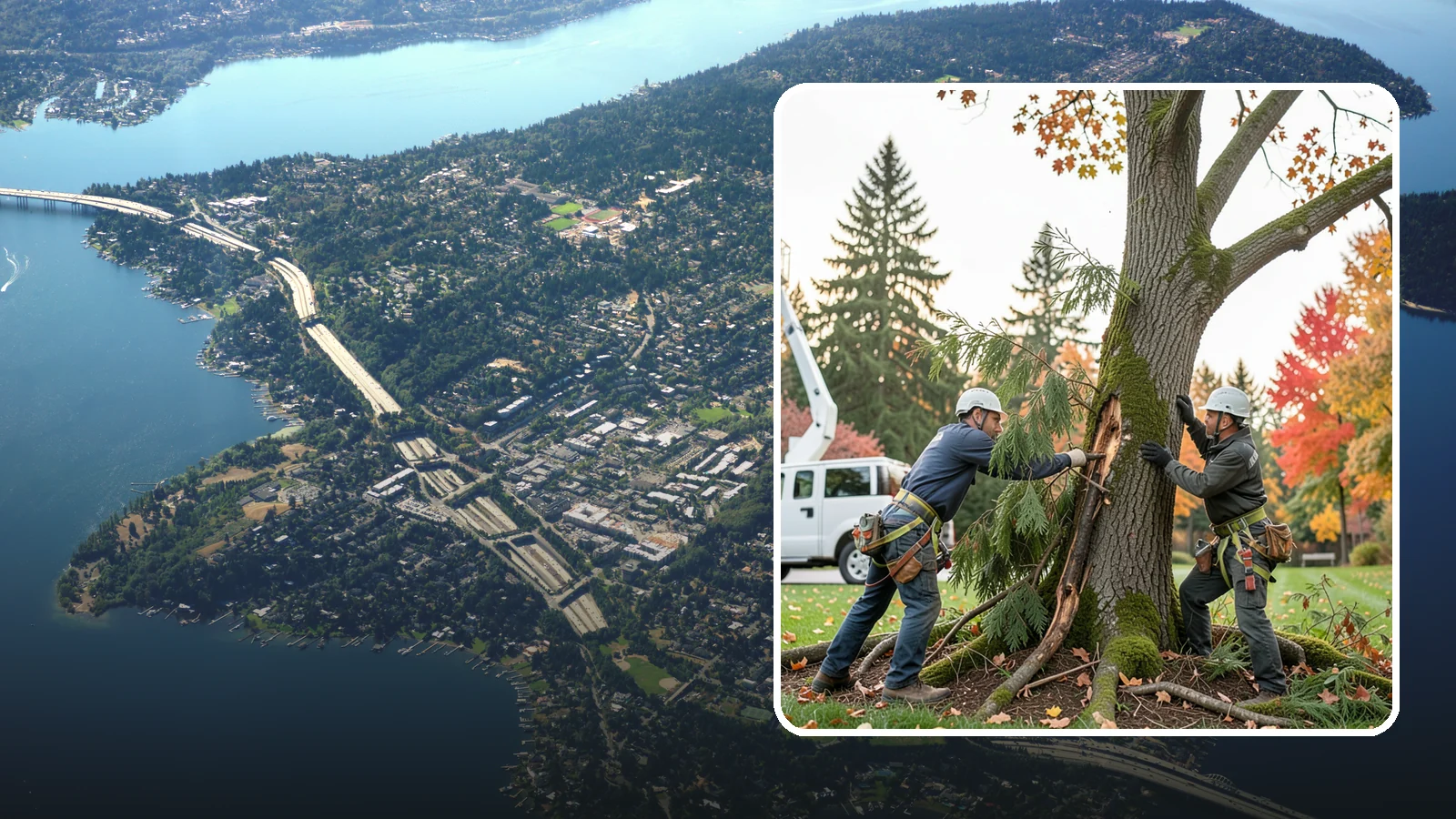 Diseased tree removal in Mercer Island, King County, WA - The removal of trees affected by disease beyond recovery.