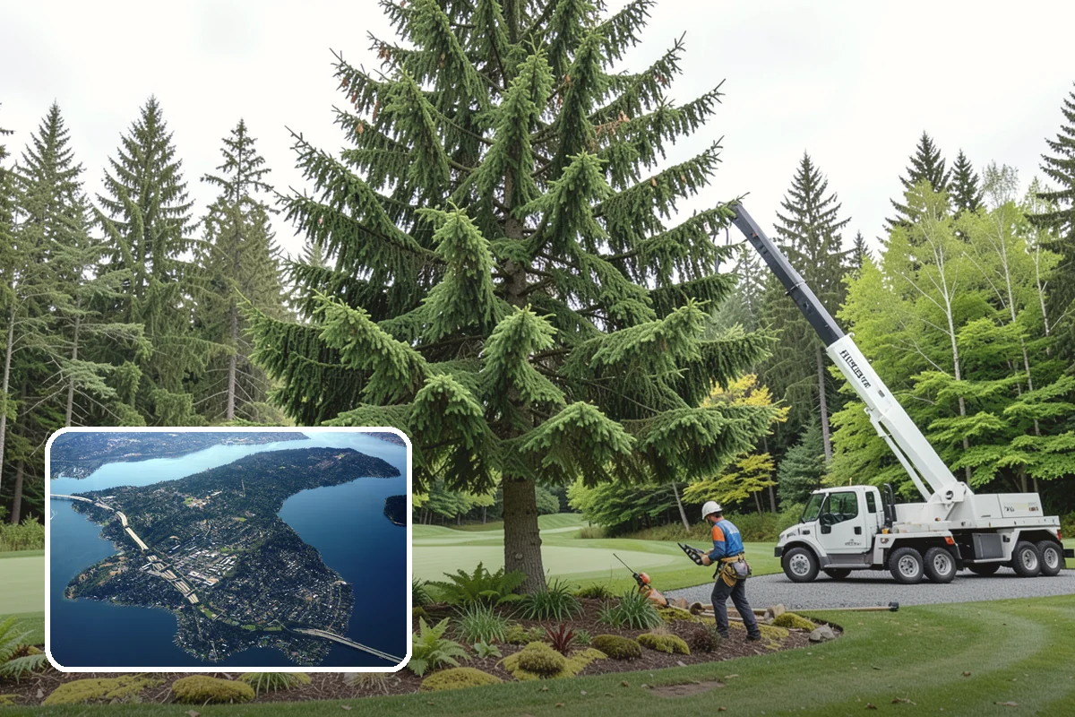 Diseased tree removal in Mercer Island, King County, WA - Removes safety hazards and reduces liability