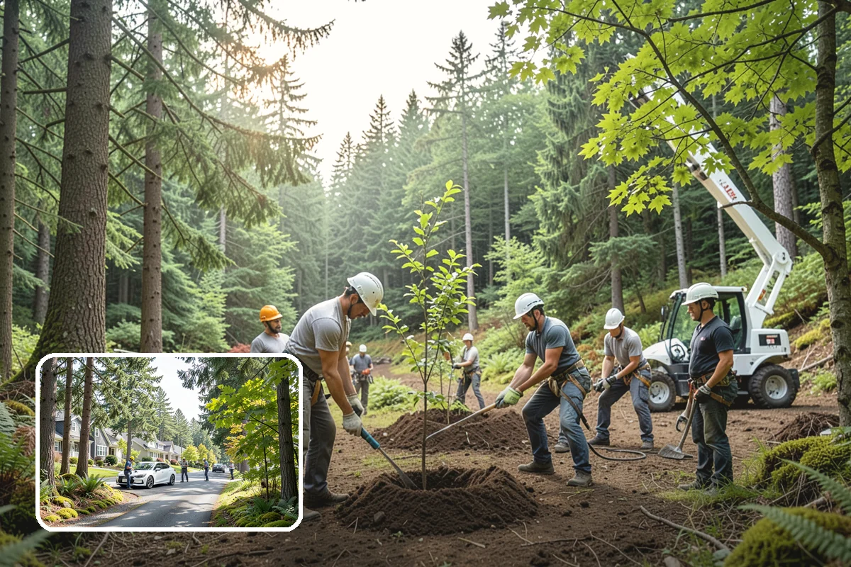 Diseased tree removal in Normandy Park, King County, WA - Removes safety hazards and reduces liability