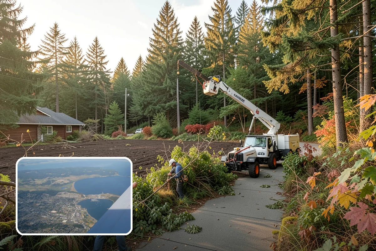 Diseased tree removal in Oak Harbor, Island County, WA - Removes safety hazards and reduces liability