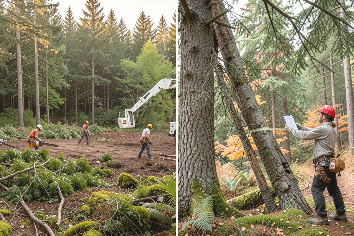 Diseased tree removal in Oak Harbor, Island County, WA - On-site assessment and hazard evaluation