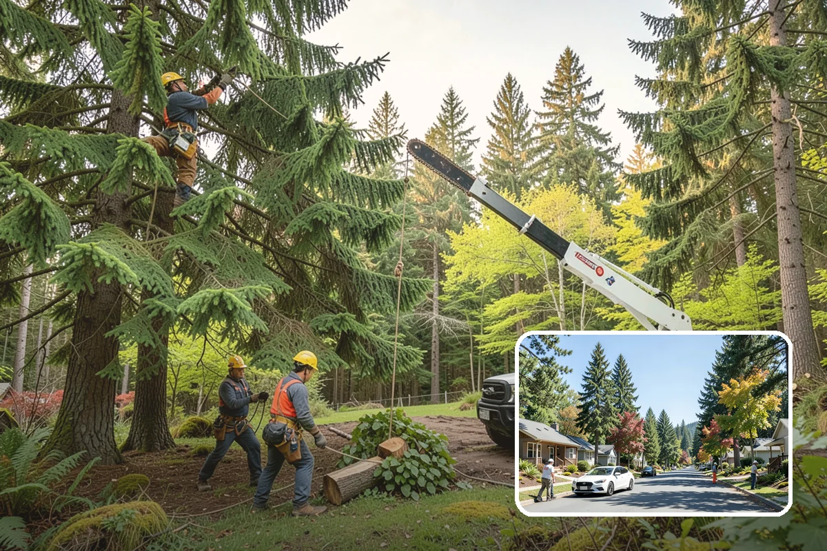 Diseased tree removal in Orting, Pierce County, WA - Removes safety hazards and reduces liability