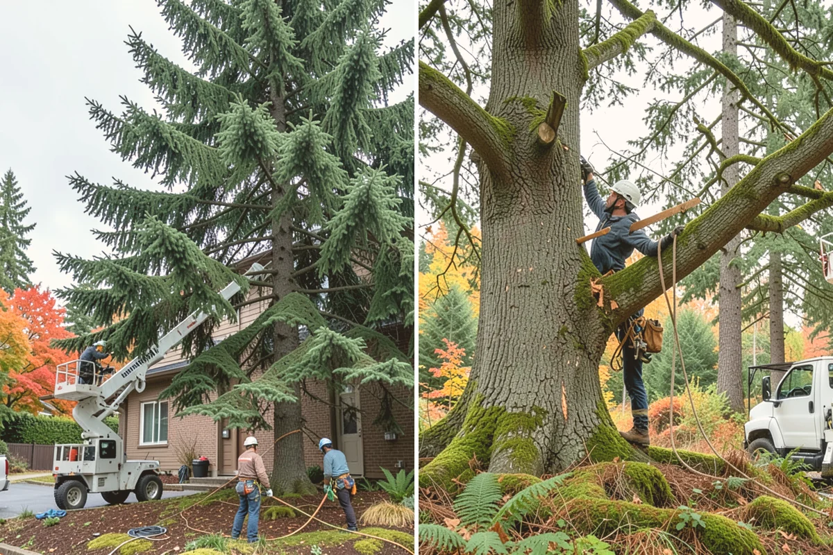 Diseased tree removal in Orting, Pierce County, WA - On-site assessment and hazard evaluation