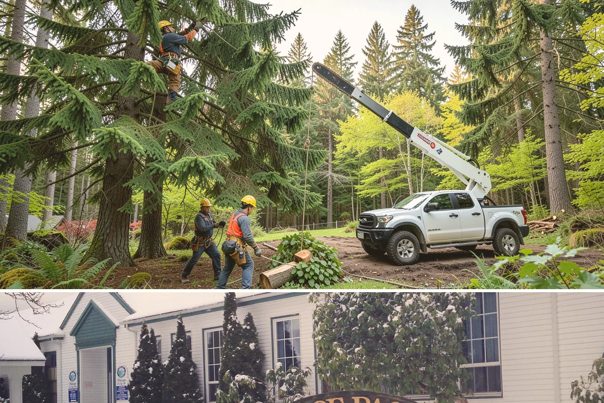 Diseased tree removal in Pacific, King County, WA - Work can be performed year-round in the Puget Sound climate but requires extra caution during wet seasons due to slippery...