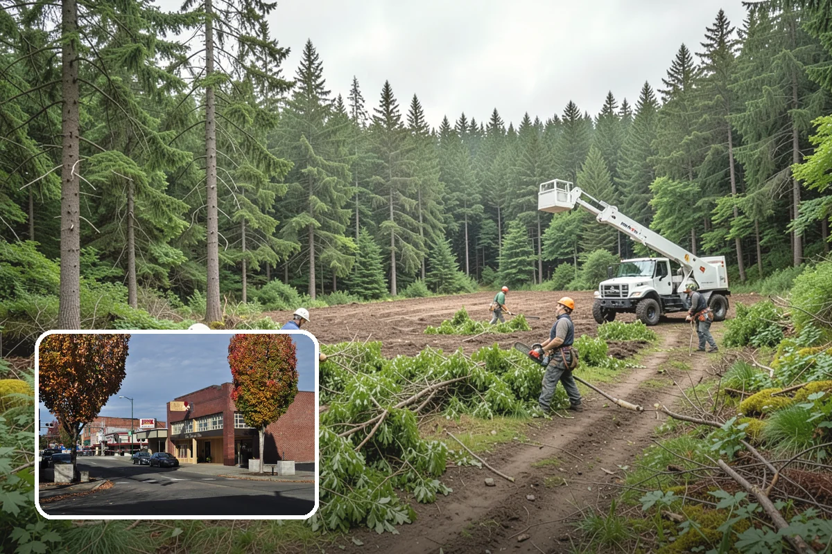 Diseased tree removal in Puyallup, Pierce County, WA - Removes safety hazards and reduces liability