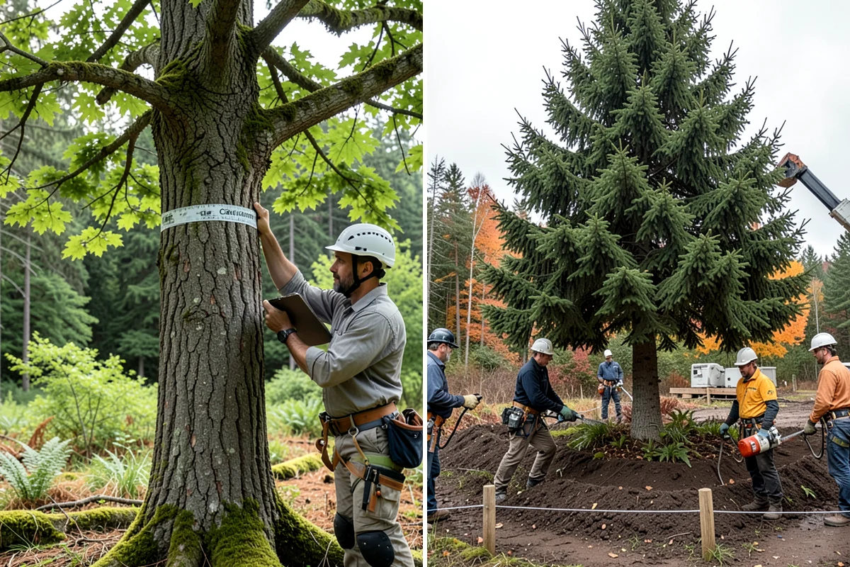 Diseased tree removal in Puyallup, Pierce County, WA - On-site assessment and hazard evaluation