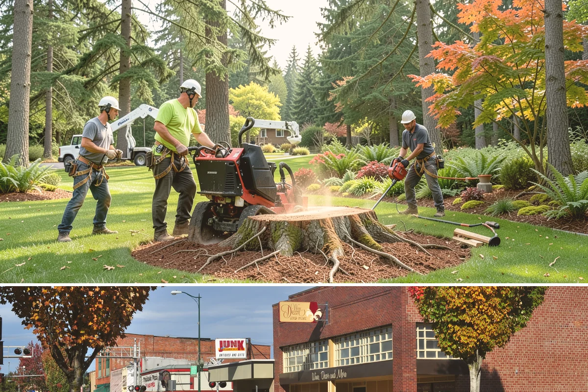 Diseased tree removal in Puyallup, Pierce County, WA - Work can be performed year-round in the Puget Sound climate but requires extra caution during wet seasons due to slippery...
