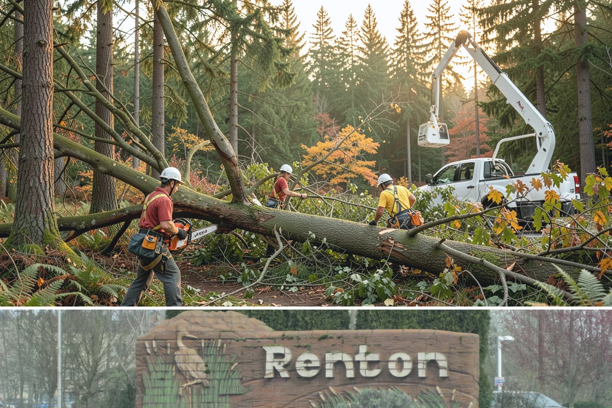 Diseased tree removal in Renton, King County, WA - Work can be performed year-round in the Puget Sound climate but requires extra caution during wet seasons due to slippery...