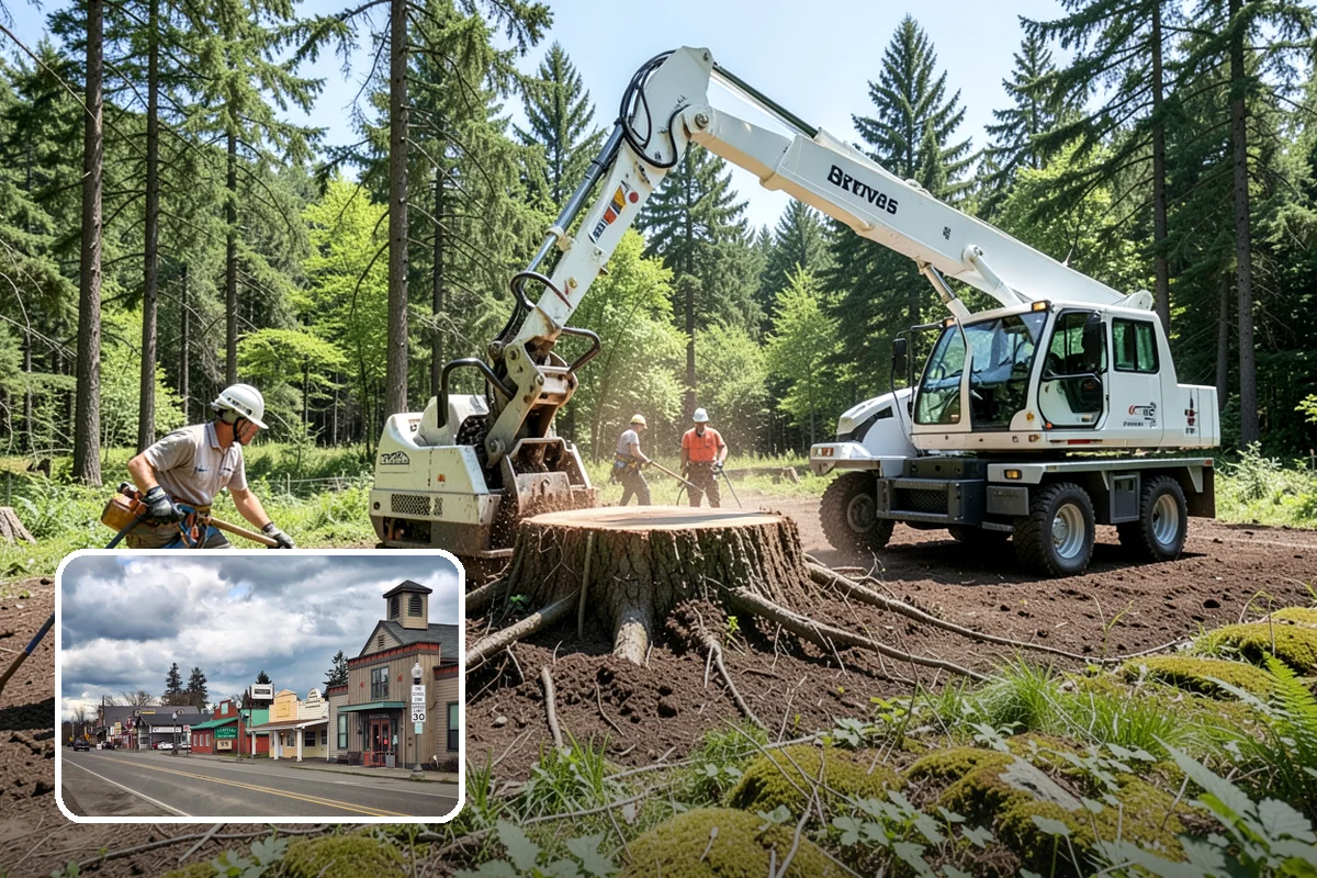 Diseased tree removal in Roy, Pierce County, WA - Removes safety hazards and reduces liability