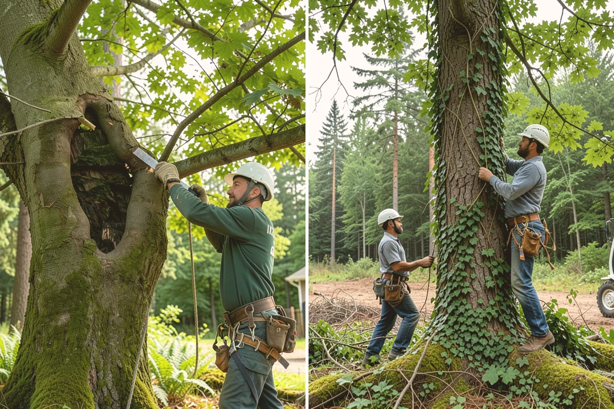 Diseased tree removal in Sammamish, King County, WA - On-site assessment and hazard evaluation